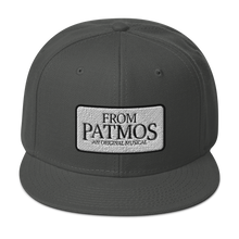 Load image into Gallery viewer, From Patmos White Patch Snapback Hat