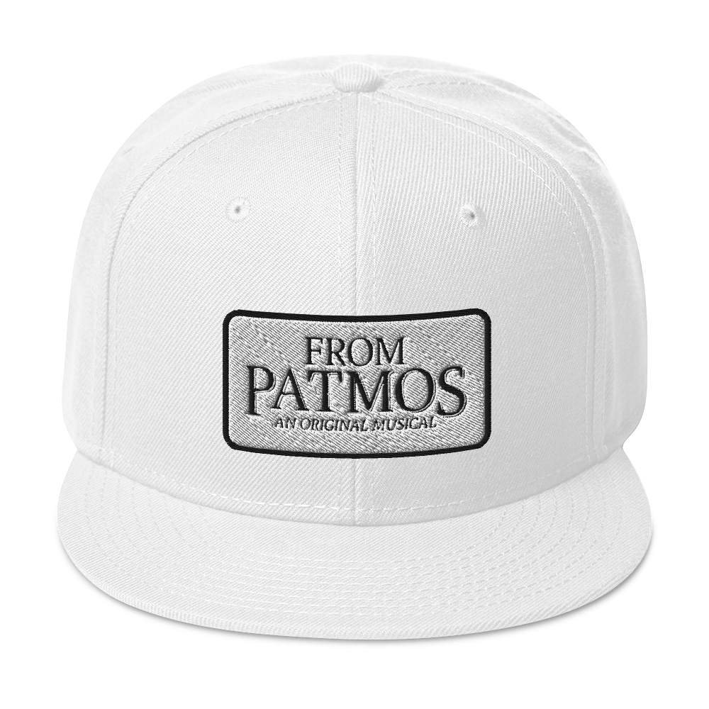 From Patmos White Patch Snapback Hat