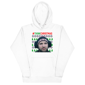 Ugly "Think Christmas" Hoodie White